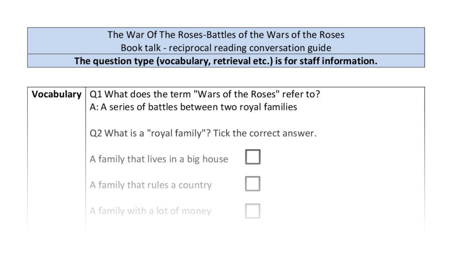 Reciprocal-VRSIPE-battles Wars Roses