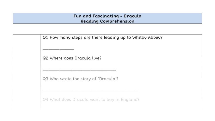 Reading Comprehension-Dracula-retrieval Focus