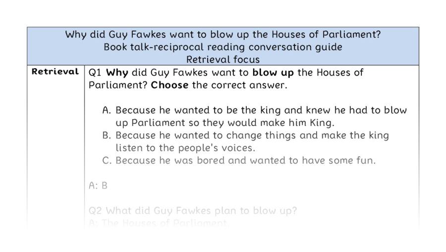 Reciprocal - retrieval - why Guy Fawkes wanted to blow up Parliament