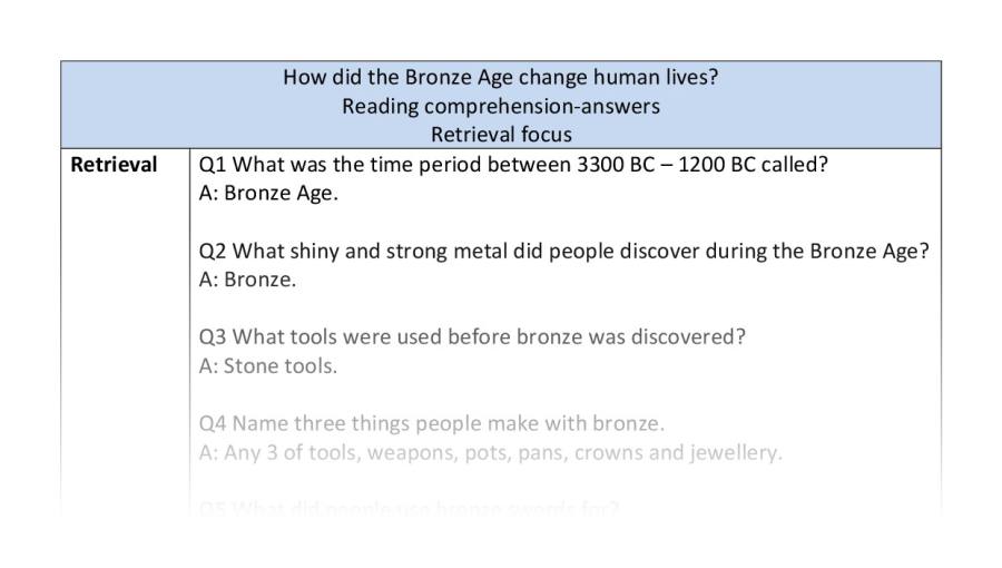Comp-retrieval-How did the Bronze Age change human lives-answers