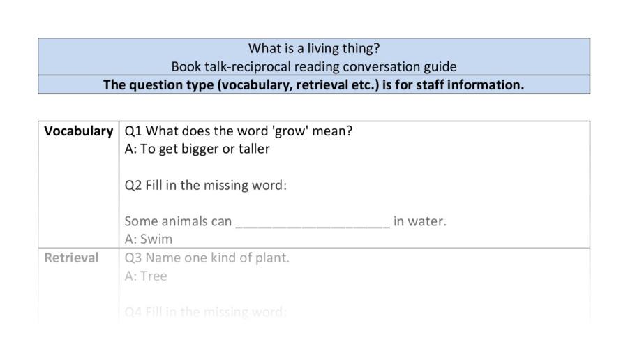 Reciprocal - VRSIPE - What is a living thing