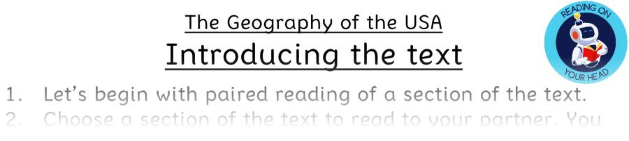 Teaching slides - The Geography of the USA - Vocabulary Focus