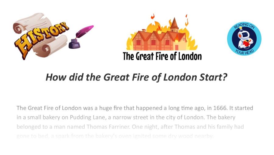 How did the Great Fire of London Start