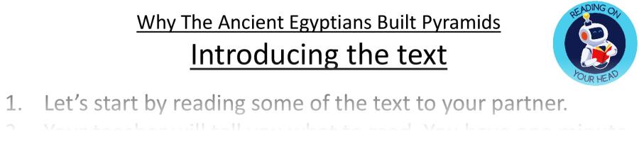 Teaching slides VRSIPE-Why The Ancient Egyptians Built Pyramids