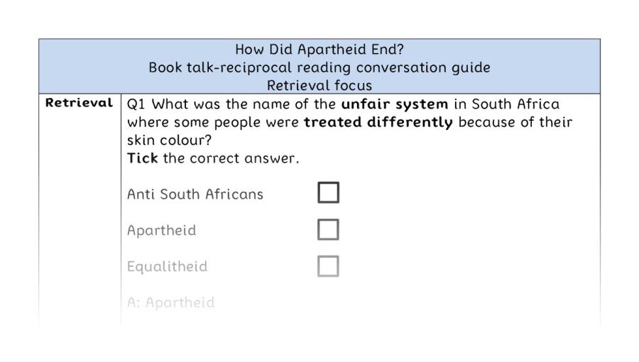 Reciprocal - retrieval - How Did Apartheid End