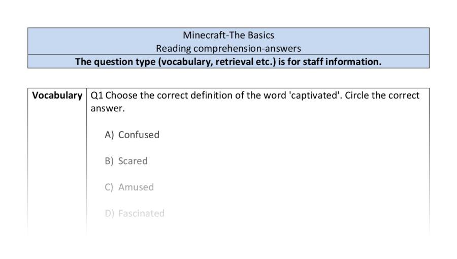 Reciprocal reading - Minecraft The Basics - VRSIPE