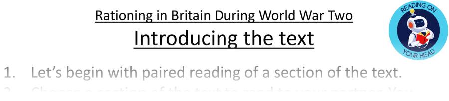 Teaching slides retrieval-Rationing in Britain During World War Two
