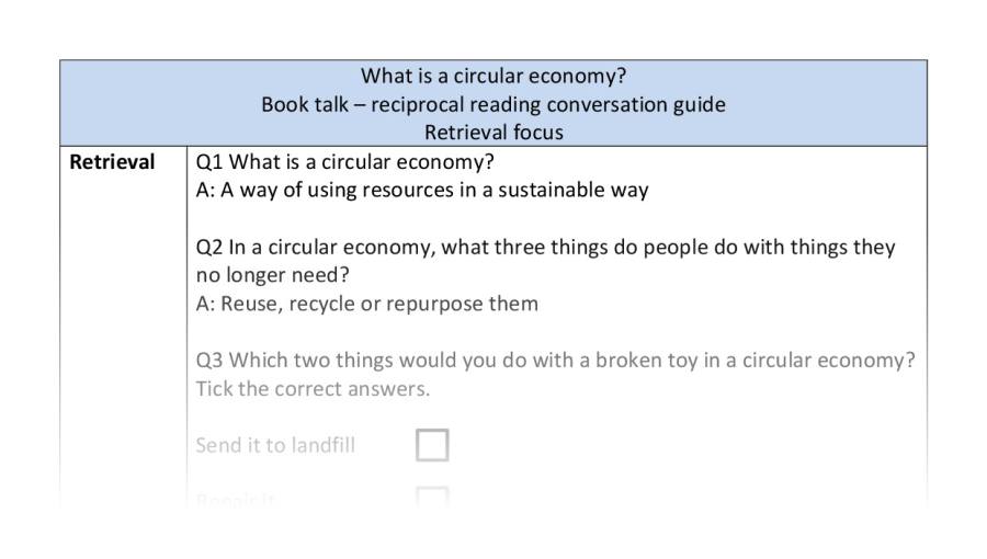 Reciprocal reading - retrieval - What is a circular economy