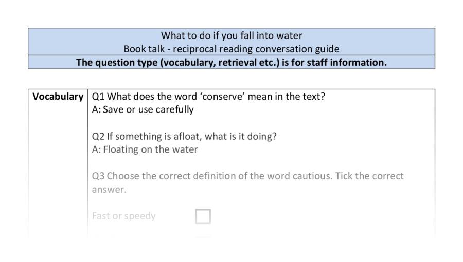 Reciprocal-VRSIPE-what to do if you fall into water