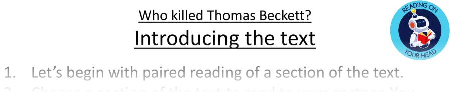 Teaching slides VRSIPE-Who killed Thomas Beckett