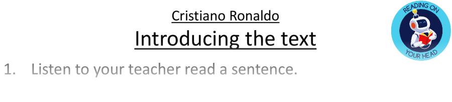Teaching slides VRSIPE - Cristiano Ronaldo