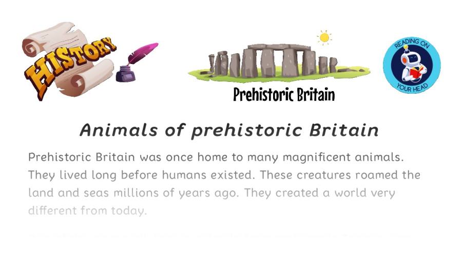 Animals of prehistoric Britain - condensed version