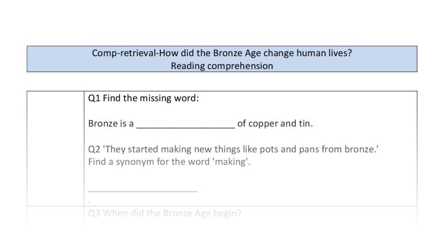 Comp-VRSIPE-How did the Bronze Age change human lives