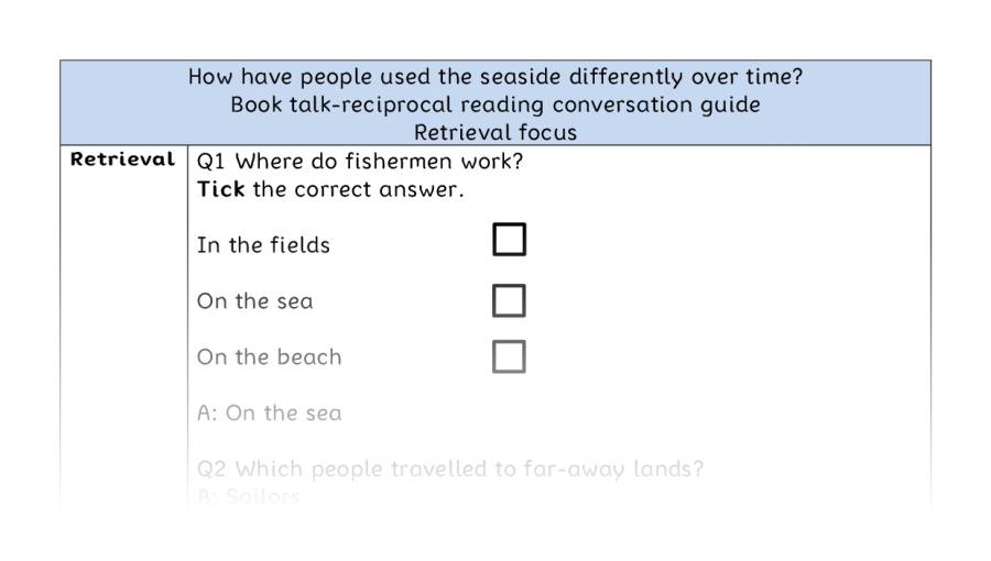 Reciprocal - retrieval -how the seaside was used differently over time
