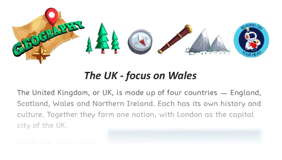 The UK - focus on Wales - condensed version