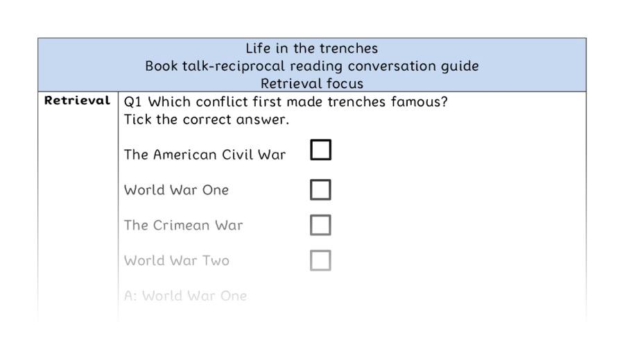 Reciprocal reading - retrieval - Life in the trenches