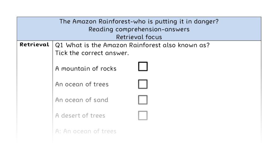 Reading comp-retrieval-The Amazon Rainforest-who is putting it in danger - answers