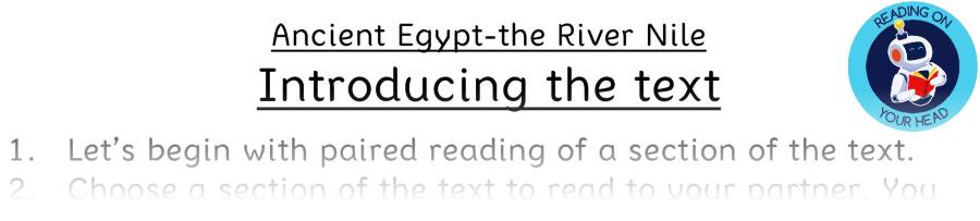 Teaching slides VRSIPE - Ancient Egypt-the River Nile