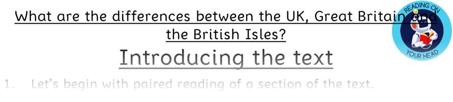 Teaching slides - What are the differences between the UK, Great Britain and the British Isles - Retrieval Focus
