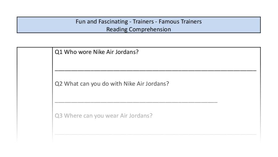 Reading Comprehension-retrieval-Famous Trainers