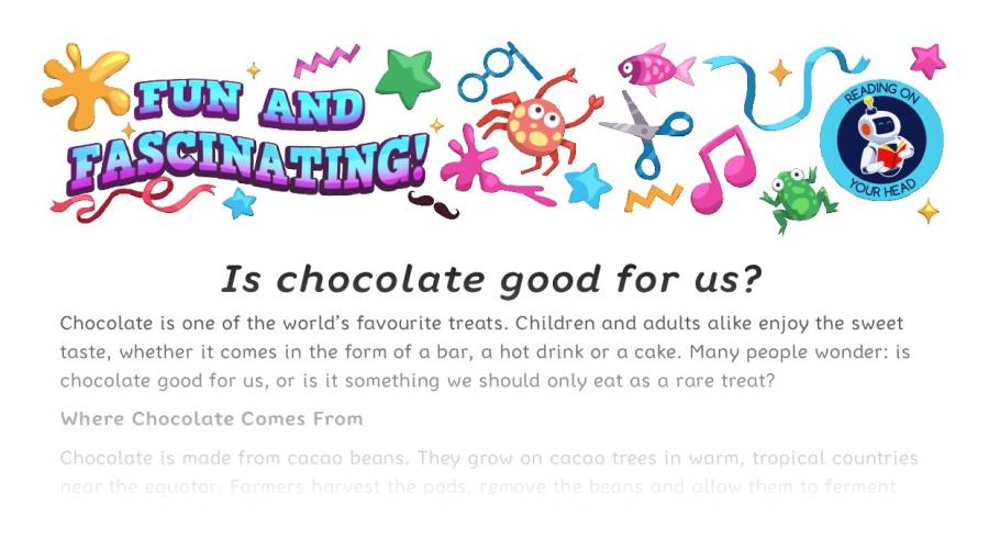 Is chocolate good for us