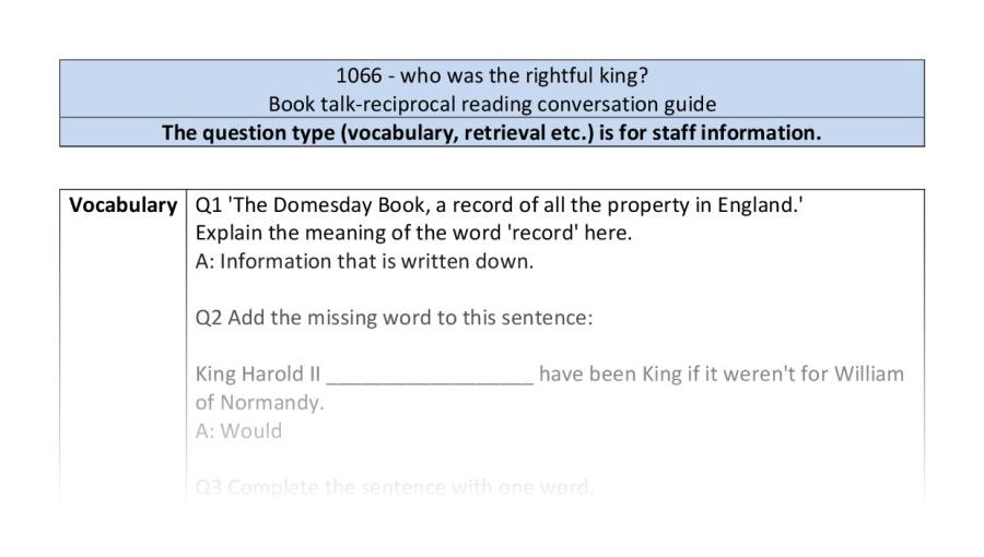 Reciprocal reading-VRSIPE-1066 who was the rightful king