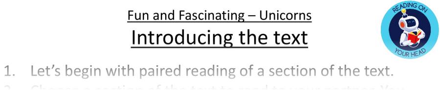 Teaching slides VRSIPE-Unicorns