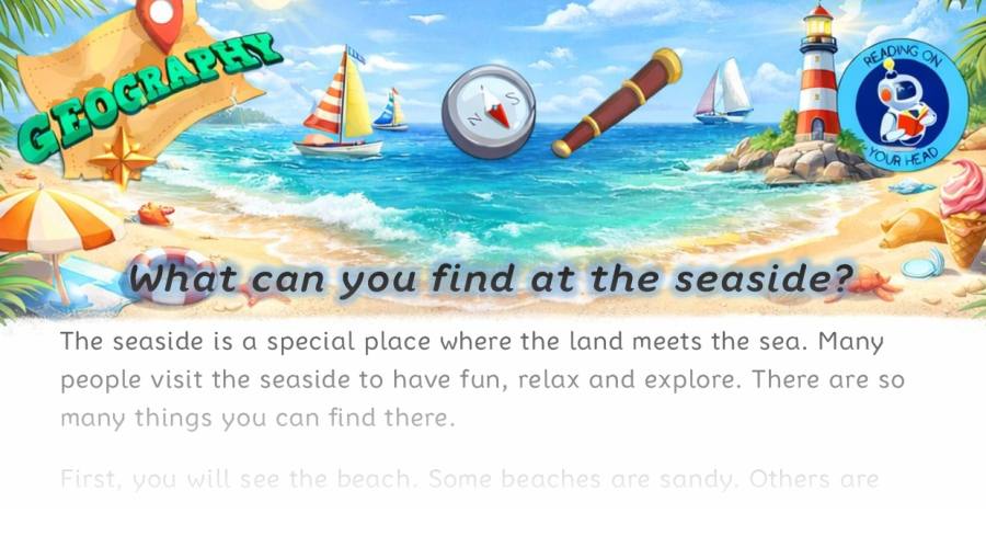 What can you find at the seaside