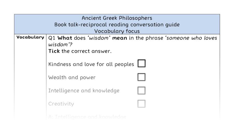 Reciprocal - vocabulary - Ancient Greek Philosophers