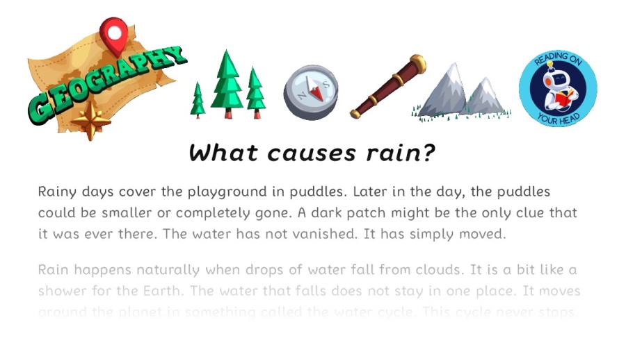 What causes rain Y3