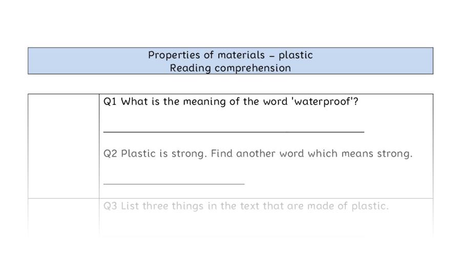 Comp-VRSIPE-Properties of materials - plastic