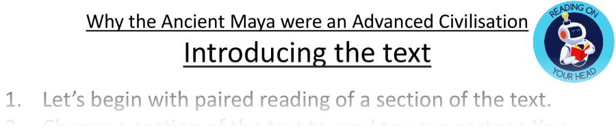 Teaching slides - Why the Ancient Maya were an Advanced Civilisation - Retrieval Focus