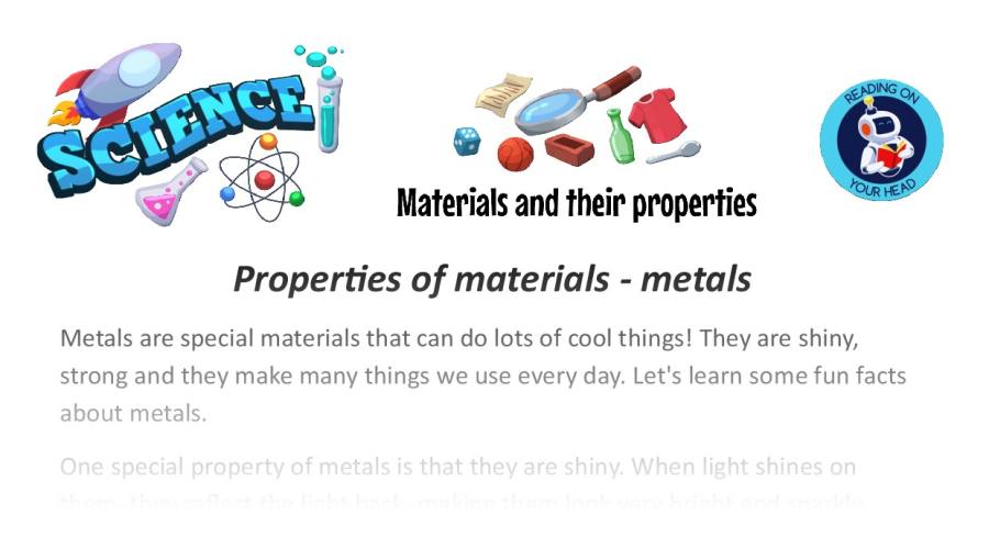 Properties of materials - metals