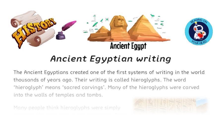 Ancient Egyptian writing