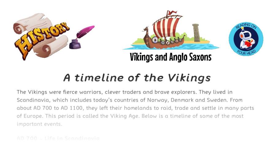A timeline of the Vikings