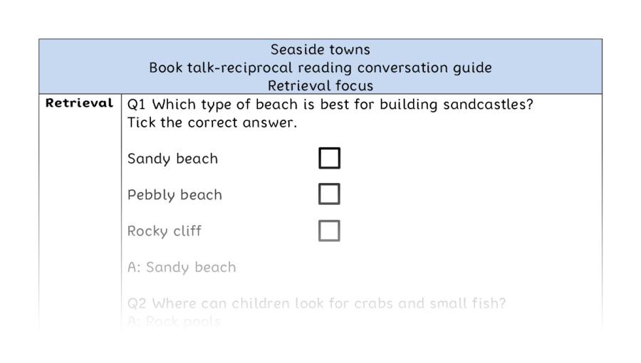Reciprocal reading - retrieval - Seaside towns