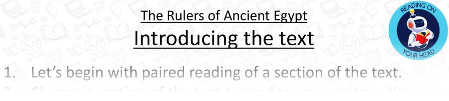 The Rulers of Ancient Egypt - Teaching Slides - Retrieval Focus