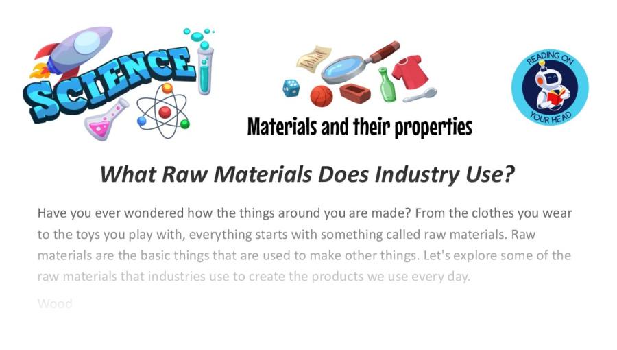 What Raw Materials Does Industry Use