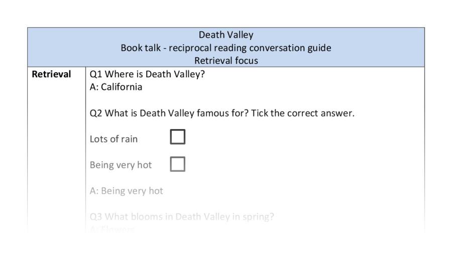 Reciprocal - Death Valley - retrieval