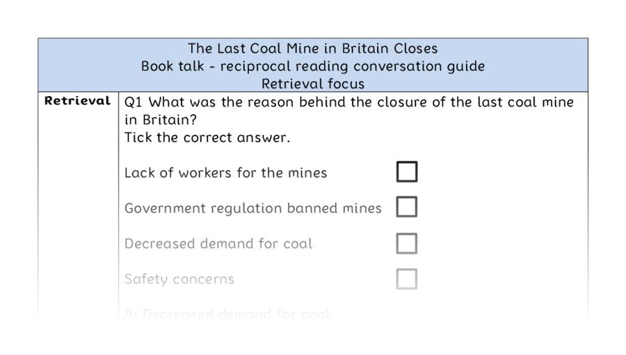 Reciprocal reading - retrieval - The Last Coal Mine in Britain Closes