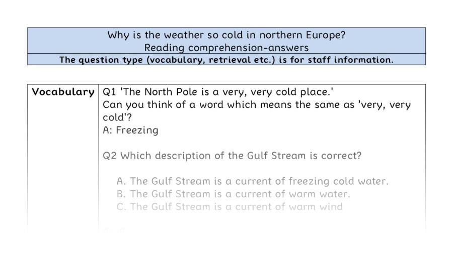 Comp-VRSIPE-Why is the weather so cold in northern Europe - answers