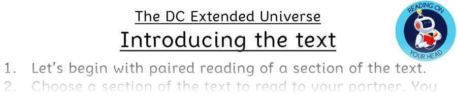 Teaching slides retrieval - The DC Extended Universe