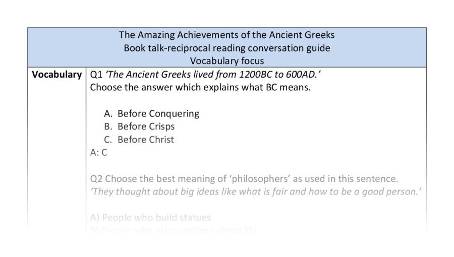 Reciprocal-vocab-The Amazing Achievements of the Ancient Greeks