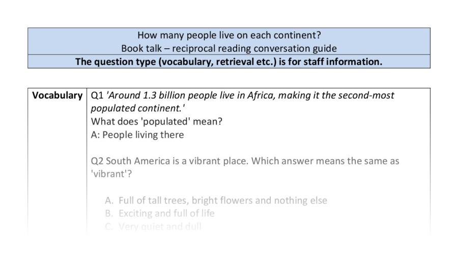 Reciprocal-VRSIPE-how many people live on each continent