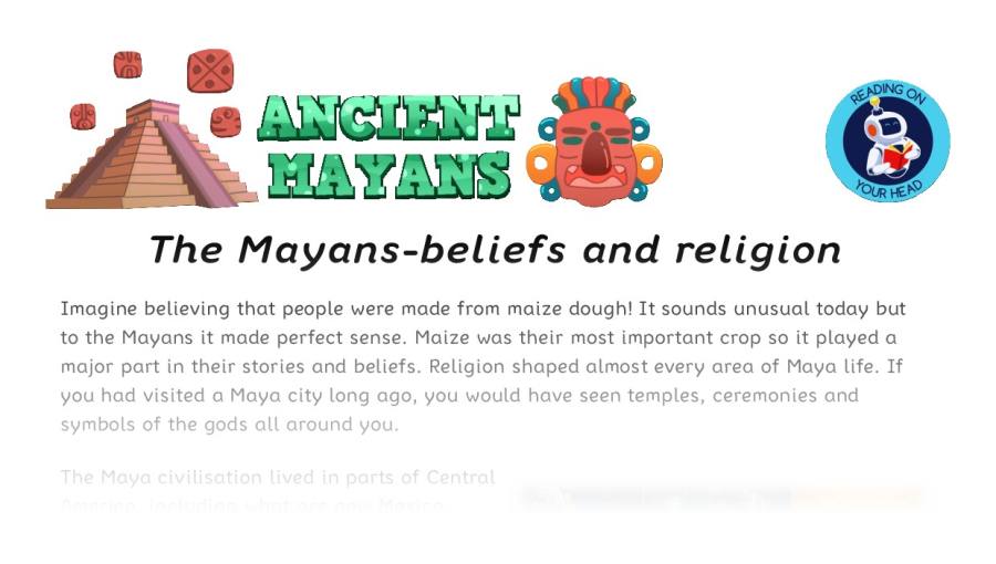 The Mayans-beliefs and religion