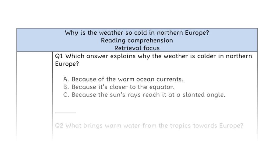 Comp-retrieval-Why is the weather so cold in northern Europe
