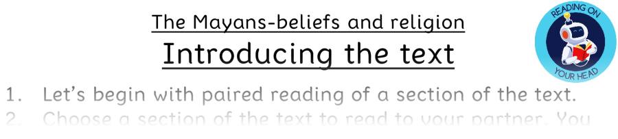 Teaching slides VRSIPE - The Mayans-beliefs and religion