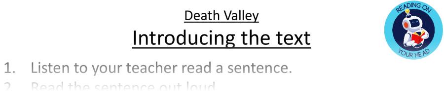 Teaching slides retrieval - Death Valley