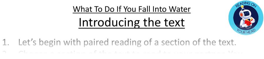 Teaching slides vocabulary-What To Do If You Fall Into Water