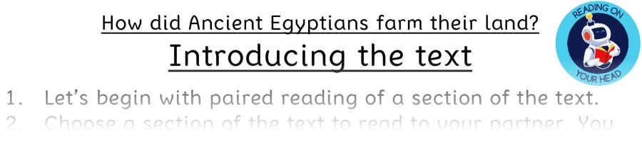 Teaching slides vocabulary - Ancient Egyptian farming